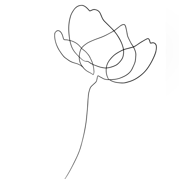 ✨NEW✨Original 8x10 Illustration Minimalist Flower Art Print Un… - Picture 3 of 3